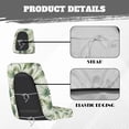 thumbnail image 6 of KUIFORTI Green Leaf UTV Seat Covers Anti-Slip Seats Cover with Headrest Covers Rhino Seat Cover Set(4 PCS) Water-Resistant for Yamaha Rhino 700 660 450 2004-2021, 6 of 7
