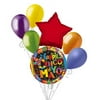 7 pc Colorful Cinco de Mayo Fiesta Balloon Bouquet Party Decoration May 5th