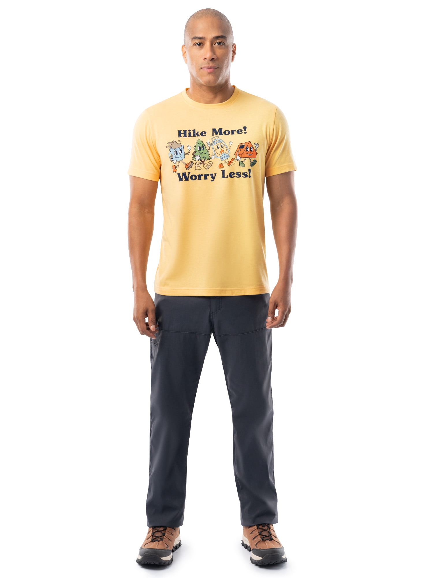 Ozark Trail Men's Active Graphic Tee with Short Sleeves, Sizes S-3XL
