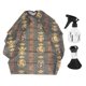 thumbnail image 2 of Hair Cutting Cape Kit Barber Cape Neck Duster Brush Transparent Water Sprayer Salon Haircut Hairdressing Tool Kit Golden Print, 2 of 4