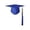 Blue, variant on LPKRT 2026 Graduation Cap Breathable Adjustable Matte Graduation Caps With 2026 Tassel For College Graduates Blue