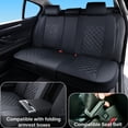 thumbnail image 6 of 2011 for Toyota Avalon Limited Seat Cover, Black and Gray Car Seat Covers, Waterproof PU Leather Full Set of 5 Seats Wear Resistance Suitable for All Seasons, Protect Car Seats, 6 of 8