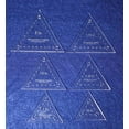 thumbnail image 2 of 6 Pc Set Equilateral Triangles .75", 1", 1.25", 1.5", 1.75" and 2", 2 of 2