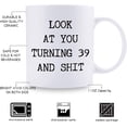 thumbnail image 3 of 39th Birthday Gifts for Men - 1980 Birthday Gifts for Men, 39 Years Old Birthday Gifts Coffee Mug for Dad, Husband, Friend, Brother, Him, Colleague, Coworker - 11oz, 3 of 6