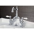 thumbnail image 3 of Kingston Brass KS7971BPL Bel-Air Bridge Bathroom Faucet with Brass Pop-up, Polished Chrome, 3 of 6