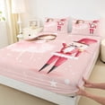 thumbnail image 3 of Manfei Girls Kawaii Princess Queen Sheet Sets, Kawaii Fairy Tale Elf Flat Sheet, Christmas Nutcracker Queen Fitted Sheet, Microfiber Bedroom Decor, 4-Piece, 3 of 7