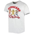 thumbnail image 2 of Men's Homage Ash Cleveland Guardians Team Hyper Local Tri-Blend T-Shirt, 2 of 3
