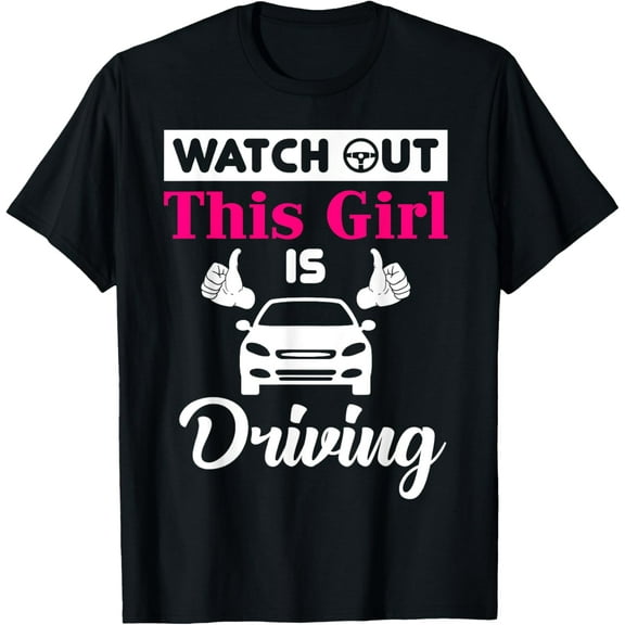 New Driver Gifts Funny Shirt for Teen Girls and Boys Student T-Shirt