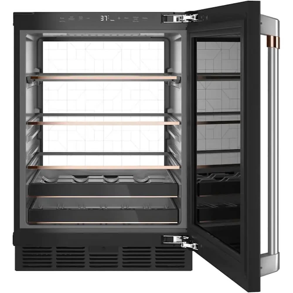 Café CCP06BP3PD1 24 inch 14-Bottle Wine and 126-Can Beverage Cooler - Black
