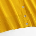 thumbnail image 6 of Yellow Cardigan for Womens Solid Button Down Long Sleeve Classic V Neck Knit Cardigan Sweater Fall Trendy Outfits, 6 of 6