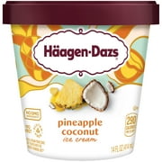 Haagen Dazs Pineapple Coconut Ice Cream, Gluten Free, Kosher, 1 Package, 14oz