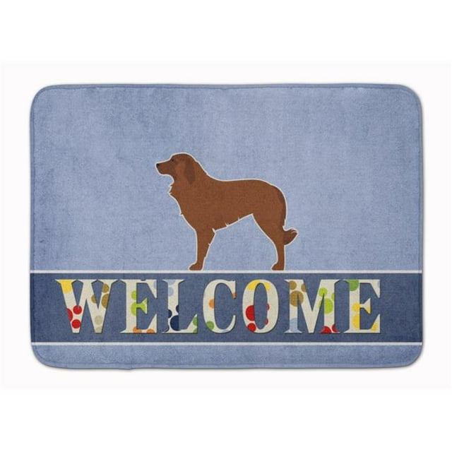 Carolines Treasures BB5535RUG Portuguese Sheepdog Dog Welcome Machine Washable Memory Foam Mat