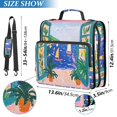 thumbnail image 2 of FORMRS Zipper Binder with Shoulder Strap 2-inch Ring 500 Sheet Capacity File Bag, Green Seaside, 2 of 5