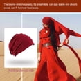 thumbnail image 2 of Sombreros elásticos de pila Sonducket turbante clásico ajustable Color rojo, 2 of 6