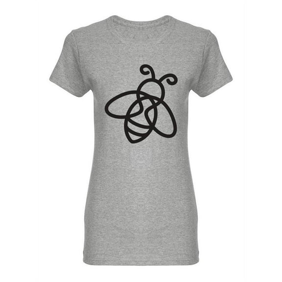 Line Art Bee. T-Shirt Women -Image by Shutterstock, Female XX-Large