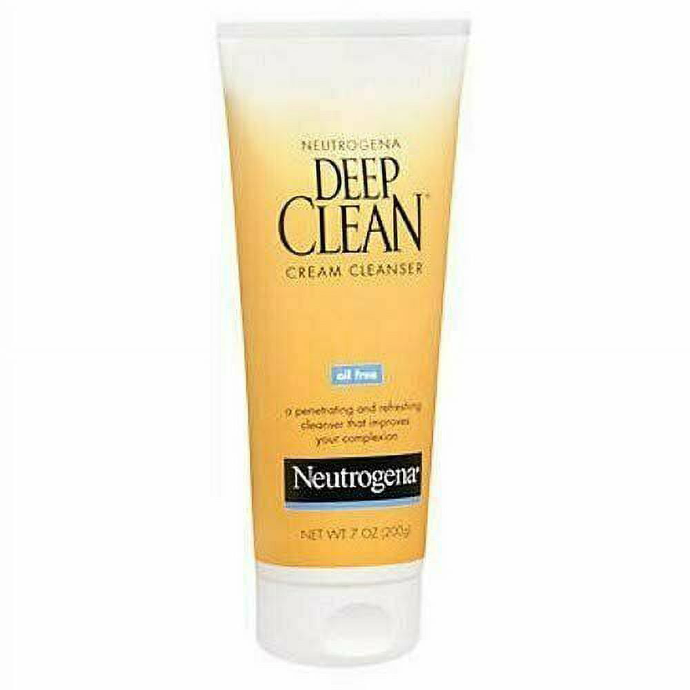 "3 Pack Neutrogena Deep Clean Cream Cleanser, Oil Free 7 oz (200 g) Each"