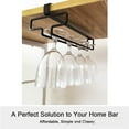 thumbnail image 3 of Porte-verres à Vin, Design Suspendu Inversé, Support de Rangement sous Armoire pour Restaurant, 3 of 7