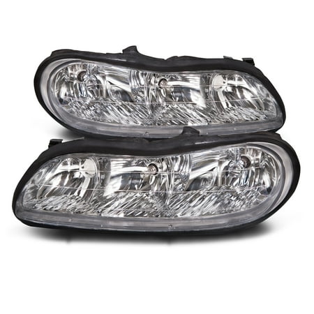 - 97-05 Chevrolet Malibu/97-99 Oldsmobile Cutlass New Headlights Set GM2502154 & GM2503154