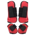 thumbnail image 4 of Botas gruesas para caballos, botas para tendones de caballos, protectores gruesos para patas de caballo, botas de caballo con carcasa de PU, verdadera excelencia, 4 of 8