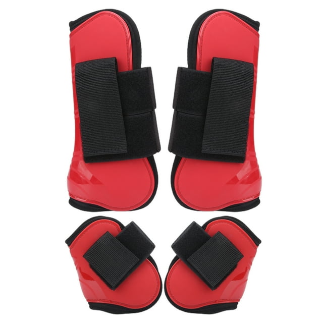 PU Shell Horse Boots, Horse Tendon Boots Horse Tendon Shell Excellent For Protect 's Legs For Prevent Injury For Horse Training For Horse Jumping Red M