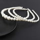 thumbnail image 4 of Moda perla mujer diadema perlas pelo aro sólido sombreros uso diario accesorios para el cabello para mujeres y niñas (2 juegos) Shuxiu Wang 9024715008237, 4 of 5