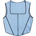 thumbnail image 1 of Camiseta sin mangas de punto acanalado asimétrico para mujer, cuello cuadrado, sin mangas Azul claro M Azul claro M Xishao ropa, 1 of 2
