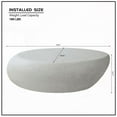 thumbnail image 5 of Fiberglass Coffee Table | No Assembly Needed, Matte Rocks Design, 5 of 10