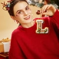thumbnail image 2 of 26 Alphabet Ornaments For Christmas Tree Candy Cane Initial Letter Pendant With Berries Pattern Mini Monogram Hanging Decorations For Christmas Gifts DIY Decor, 2 of 5