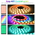 thumbnail image 2 of Yescom LED Strip Light Kit Color Changing Voice Music Interact WIFI App Control 13 Ft, 2 of 9