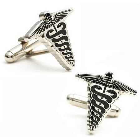 Cufflinks PD-MED-SL Caduceus Cufflinks
