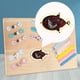 thumbnail image 3 of Tablero de actividades Montessori con lentejuelas, accesorios para tablero sensorial, juguete Montessori Rosa con áureo, 3 of 9