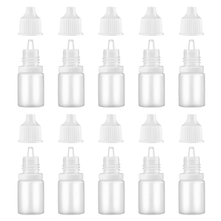 White Plastic Empty Squeezable Dropper Bottles Portable Eye - Temu