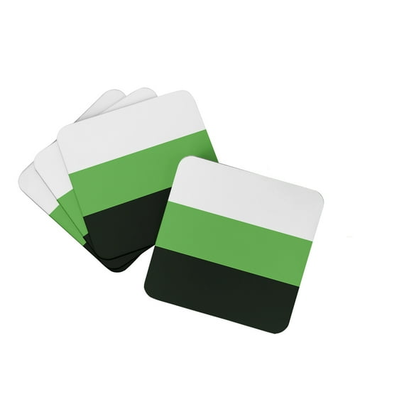 Neutrois Pride Foam Coaster Set of 4