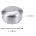 thumbnail image 4 of UPGRATOR Bol Isolé à Double Paroi en Acier Inoxydable pour Servir des Collations de Cuisine Argenté Bol à Collation Robuste 1.5L, 4 of 6