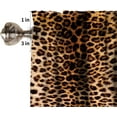 thumbnail image 5 of Leopard Pattern Window Valance,Vintage 3D Wild Animal Fur Print Home Bedroom Living Room Kitchen Decorative Valance,1 Panel 54" x 18", 5 of 6