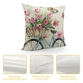 thumbnail image 4 of Spring Decorations Pink Tulip Spring Pillow Covers  Butterfly Flowers Bicycle Throw Pillow Case Hello Love Flowers Market Farmhouse Cushion Cover for Home Sofa Couch Multiple specifications&nbsp;, 4 of 5