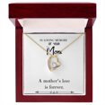 thumbnail image 1 of To Mom Remembrance Message Mother's Love White Forever Necklace w Message Card, 1 of 8