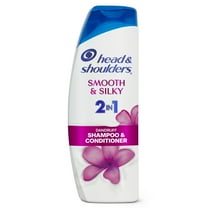 Head and Shoulders 2 in 1 Dandruff Shampoo and Conditioner, Smooth and Silky, 12.5 oz