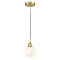 thumbnail image 2 of Innovations Lighting - White Venetian - 1 Light Cord Hung Mini Pendant In Modern, 2 of 7
