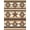 Tan Brown Cream, Pattern 1, variant on ODIKA Motif Southwestern Stripe Arae Spotted Boho Border Farmhouse Flowing Dynamic for Home Office, Gaming Room, Under Desk, Non-Slip Chair-Friendly