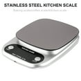 thumbnail image 4 of 1PC 10kg/1g Rechargeable Kitchen Scale Stainless Steel Accuracy LCD Display Digital Scale Measurement Tool (Silver), 4 of 8
