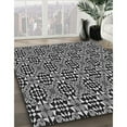 thumbnail image 2 of Ahgly Company Indoor Round Patterned Midnight Gray Area Rugs, 3' Round, 2 of 6