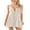 Apricot Pink, variant on nvzhuang Women Summer Casual A-line Dress Deep V-Neck Tie-Up Mini Dress Fashion Backless Tank Dress