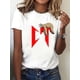 thumbnail image 1 of Y2K-Inspired Sloth Cartoon Graphic Tee - Comfy Stretch Crew Neck T-Shirt for Women, Perfect for Casual Wear & Sports, 1 of 6