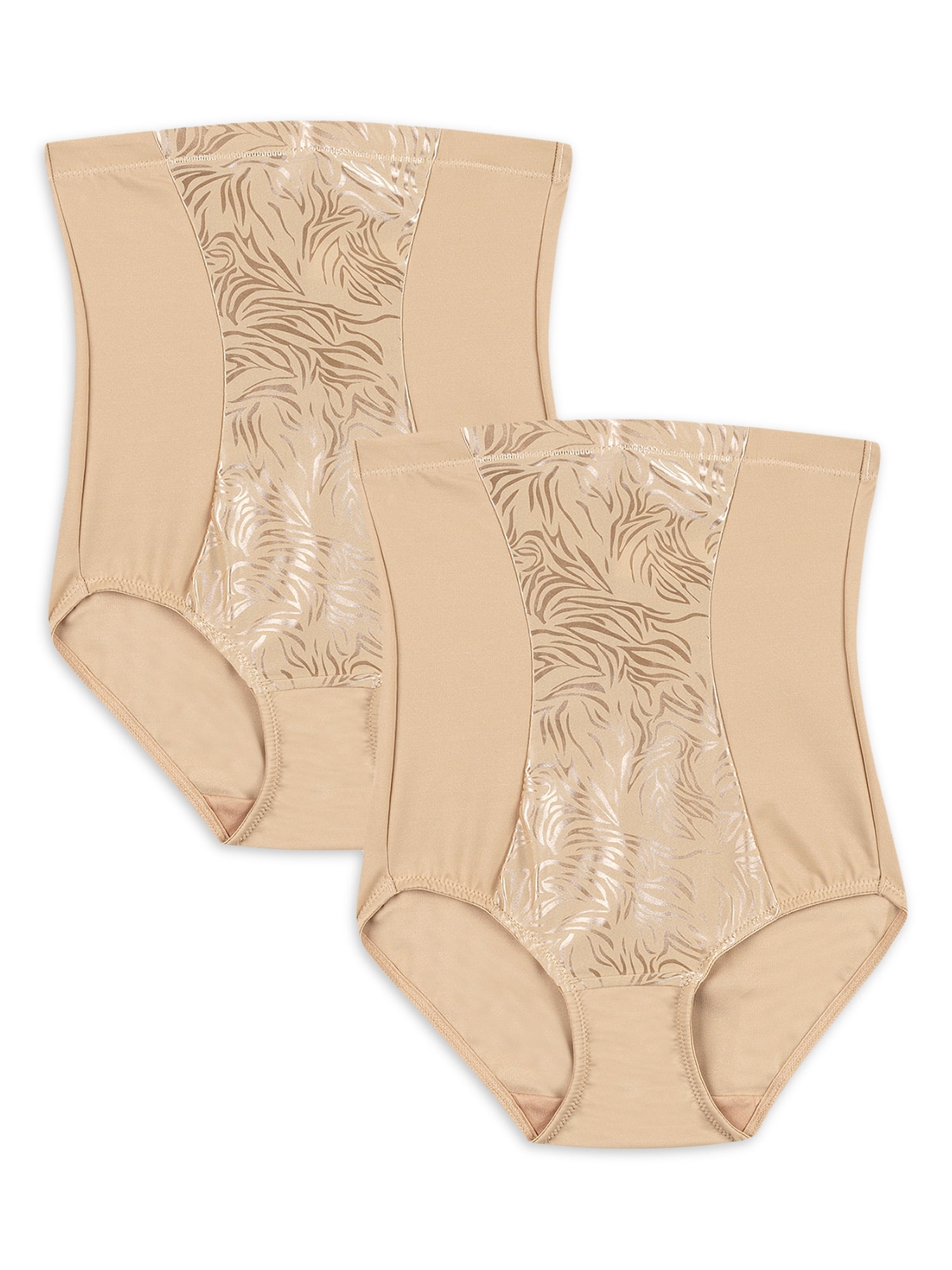 Maidenform Flexees Women's Deluster High Waist 2 Pack Shaping Brief