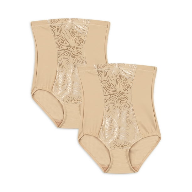 Maidenform Flexees Women's Deluster High Waist 2 Pack Shaping Brief