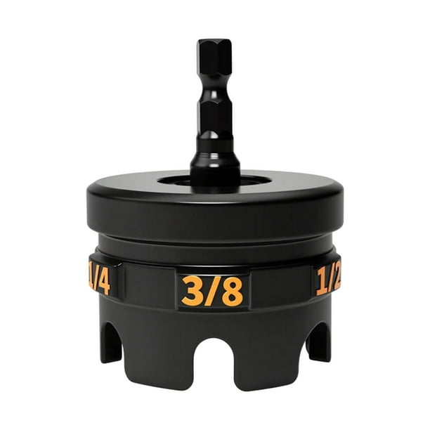 Accesorio para taladro de tuercas para varillas roscadas de 1/4", 3/8" y 1/2". Destornillador de tuercas con vástago hexagonal versátil