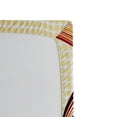 thumbnail image 3 of Ambesonne Modern Fitted Sheet, Abstract Curvy Stripes, Full Size, Multicolor, 3 of 3