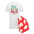 thumbnail image 1 of CafePress - Im Nice She's Naughty Elf Hat Pajamas - Men's Light Pajamas, 1 of 1