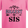 thumbnail image 4 of Inktastic Biggest Sis Girls Sister Announcement Youth T-Shirt, 4 of 5